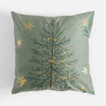 Dekorační povlak na polštář s vánočním stromečkem zelený AURORA 45x45 cm