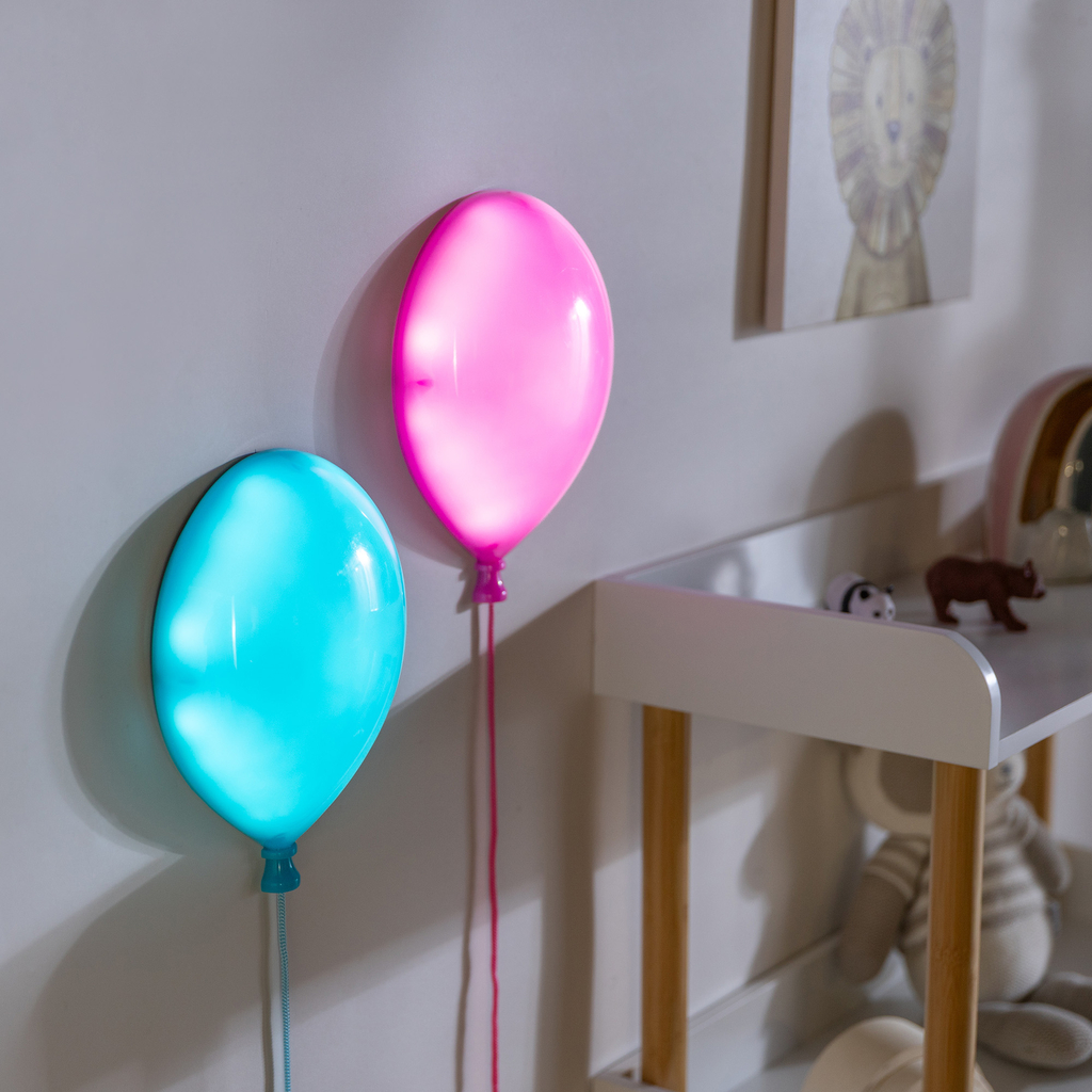 Kinkiet na baterie różowy BALLOON