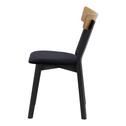 Dřevěná retro židle s černými nohami OSLO