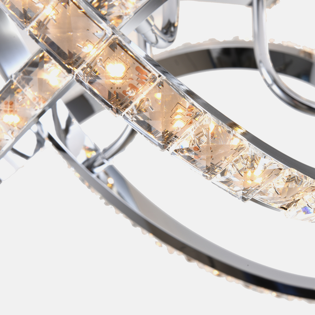 Chromované stropní LED svítidlo ABRO