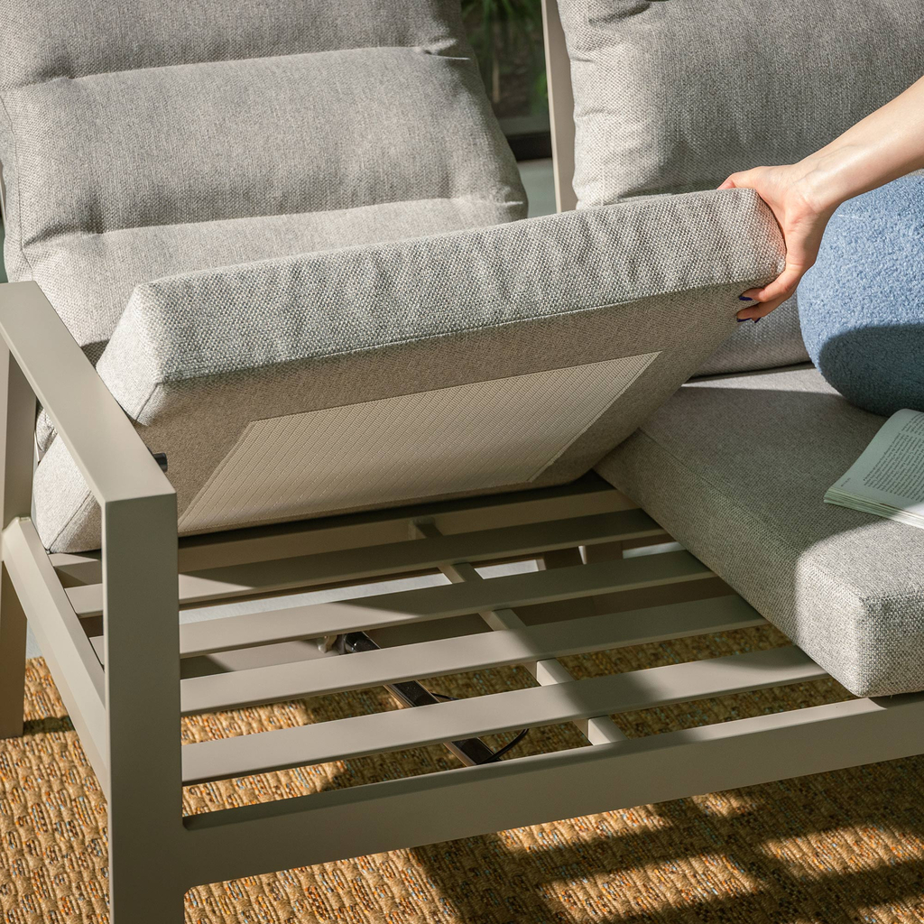 3místná zahradní pohovka s nastavitelným opěradlem NALANI