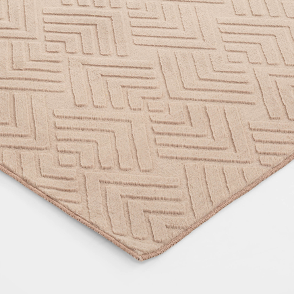 Geometrický koberec SIDARI, taupe, 160x230 cm
