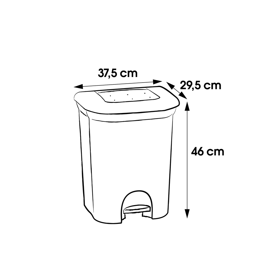Pedálový odpadkový koš TORGE 2x11l