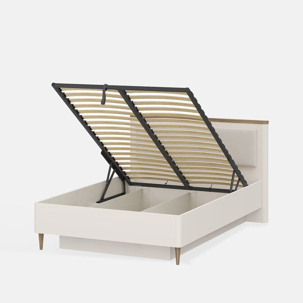 Postel s čalouněným čelem a roštem LACETTI 140x200