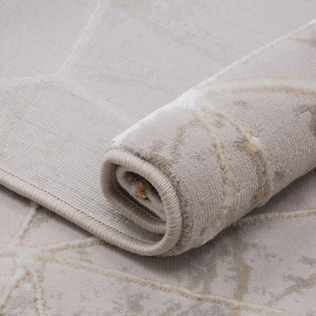 Koberec s dekorem mramoru béžový ALMERA 160x220 cm