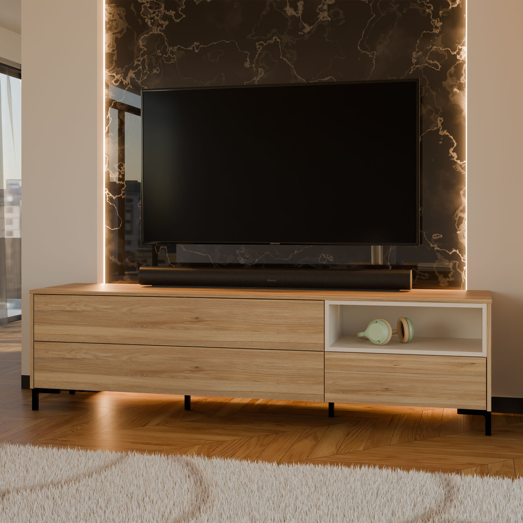 TV skříňka se zásuvkami GALACTIQUE