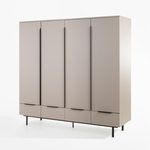 Šatní skříň se zásuvkami cappuccino DAMIEN