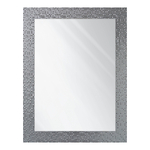 Zrcadlo ve stříbrném rámu VALENCIA 62x82 cm