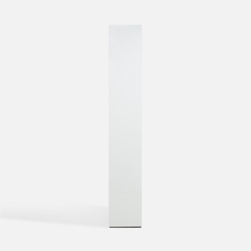 Vysoká knihovna DISEGNO WHITE OFFICE bílý lesk