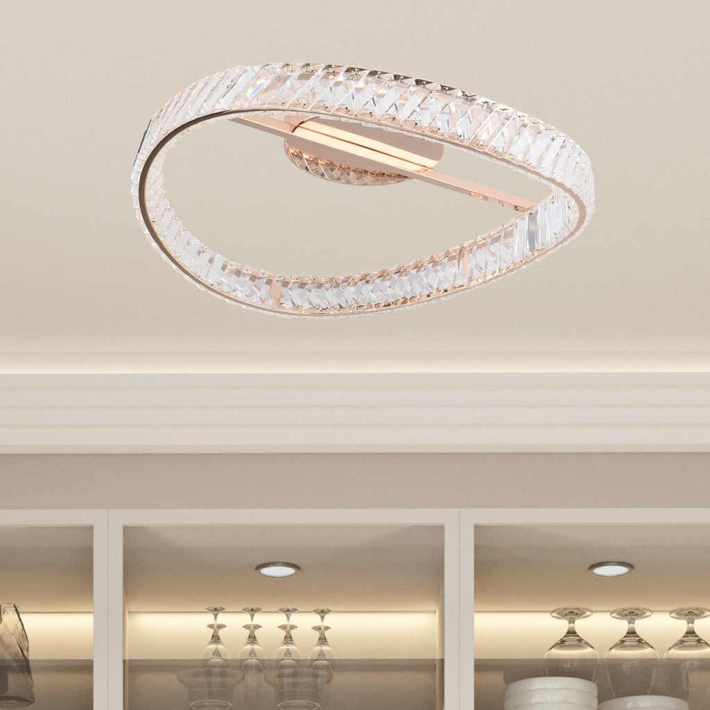 Stropní LED svítidlo GANO zlaté