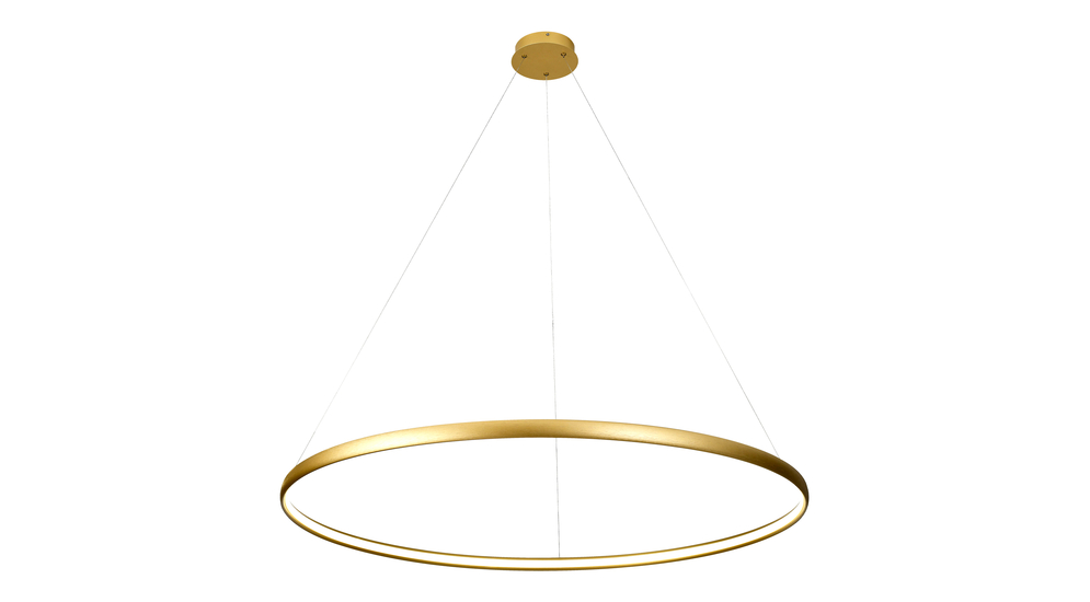 Zlaté závěsné LED svítidlo CARLO 120 cm