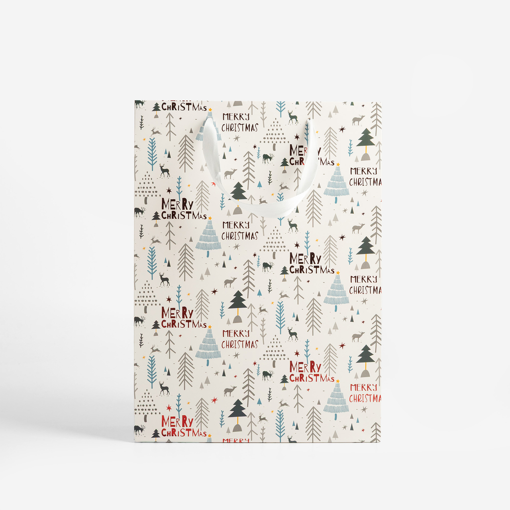 Vánoční dárková taška 34,5 cm MIX