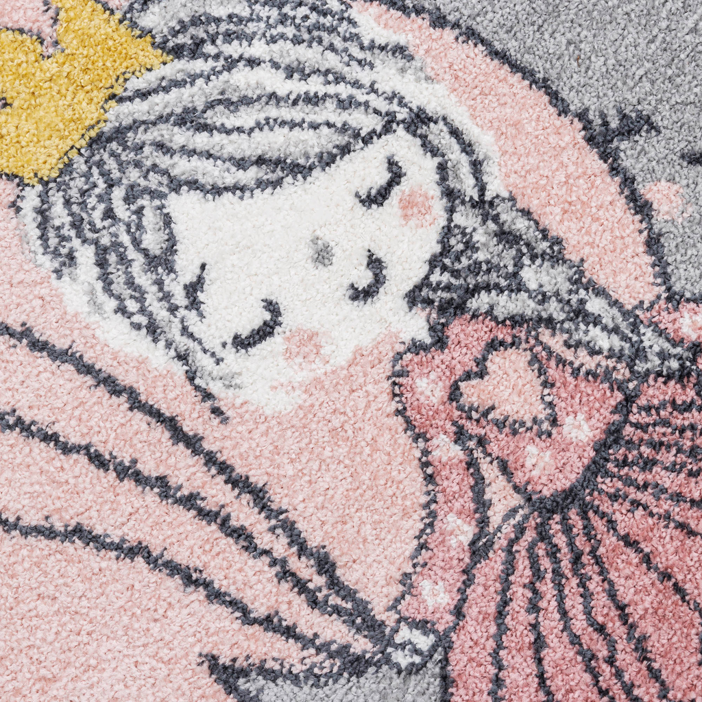 LUPPO růžový koberec s princeznou 80x150 cm