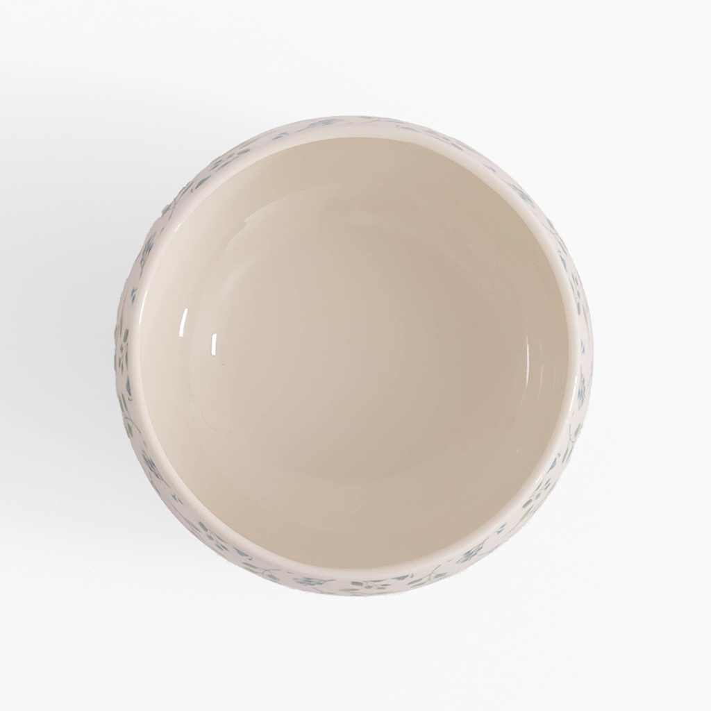 Porcelánová miska se zeleno-modrými květy 660 ml