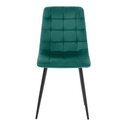 Zelená velurová židle ABADA