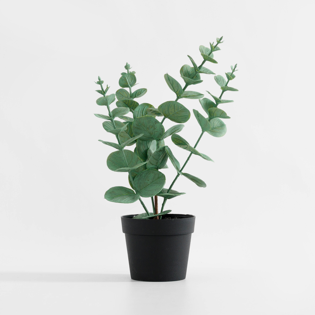 Umělá květina v černém květináči 35 cm