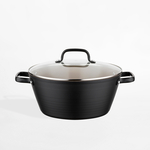 Hliníkový hrnec s poklicí CARINA BLACK 5,2 l