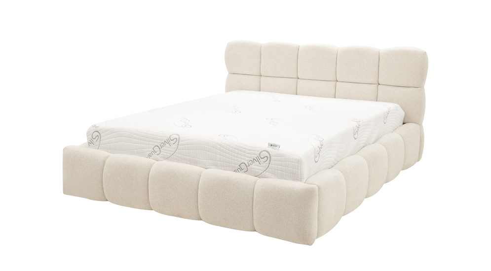 Čalouněná postel boucle CELINE 160x200 cm