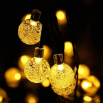 LED venkovní dekorativní girlanda IP44 průhledné žárovky 5M