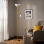 Stojací lampa zlatá PESO
