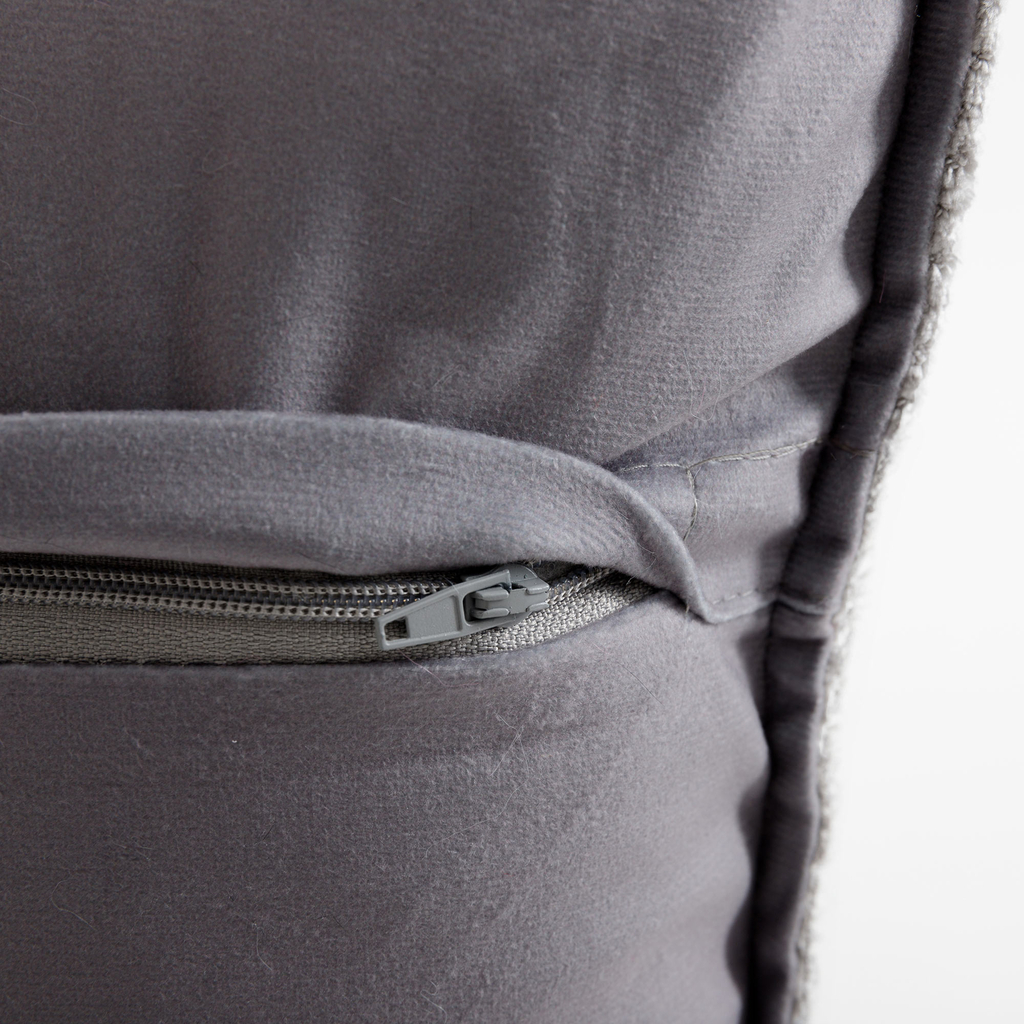 Poszewka dekoracyjna szara RIANO 45x45 cm