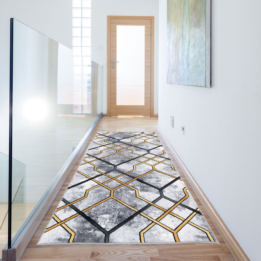 Geometrický koberec běhoun LONG 80x300 cm