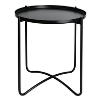Černý odkládací stolek 46 cm