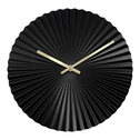 Moderní černé nástěnné hodiny 30 cm
