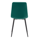 Zelená velurová židle ABADA