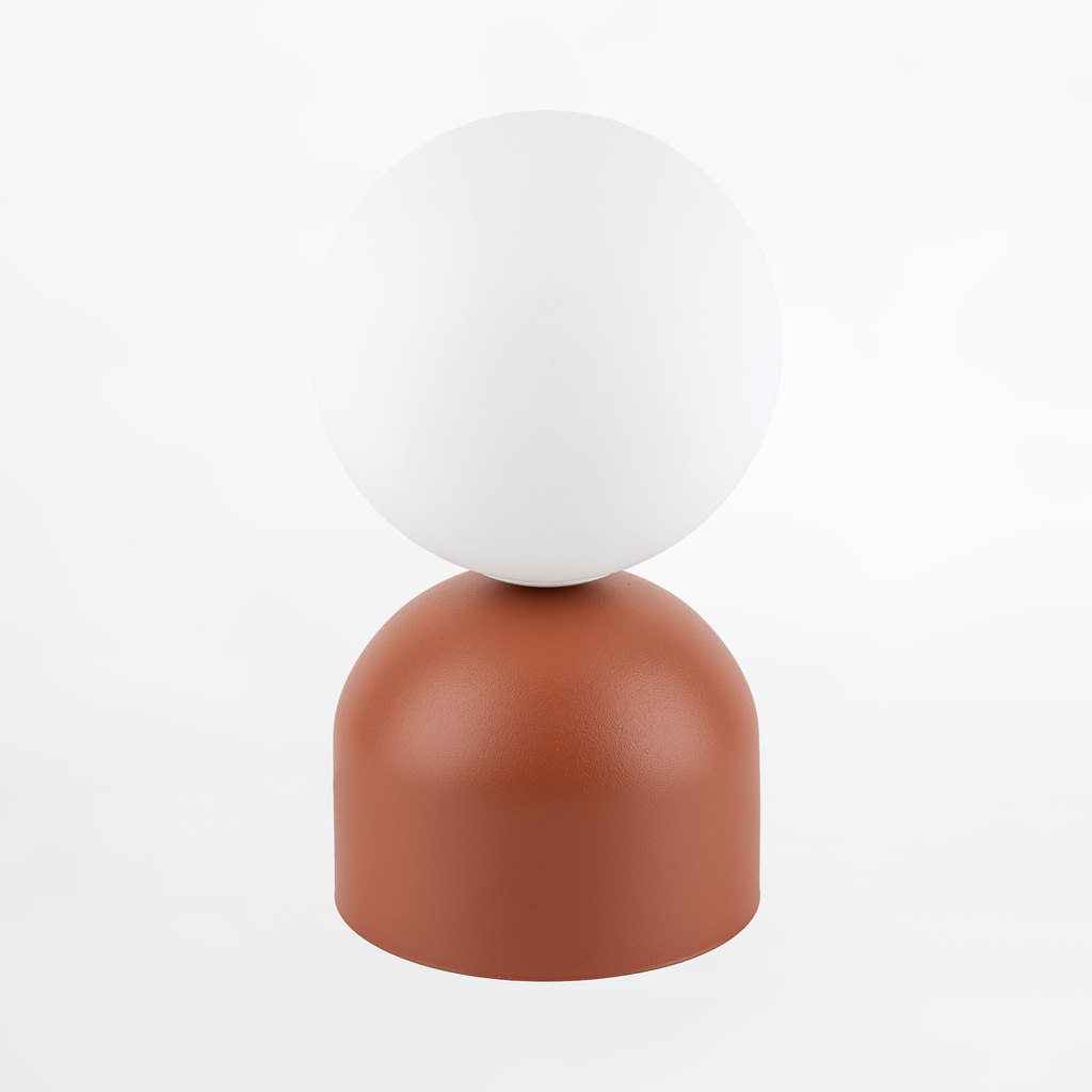 Stolní lampa podstavec v cihlové barvě MIKI