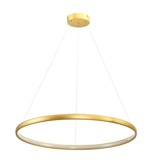 Závěsné svítidlo LED zlaté CARLO 80 cm