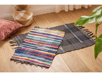 Ručně tkaný bavlněný koberec ALLADYN 45 x 75 cm