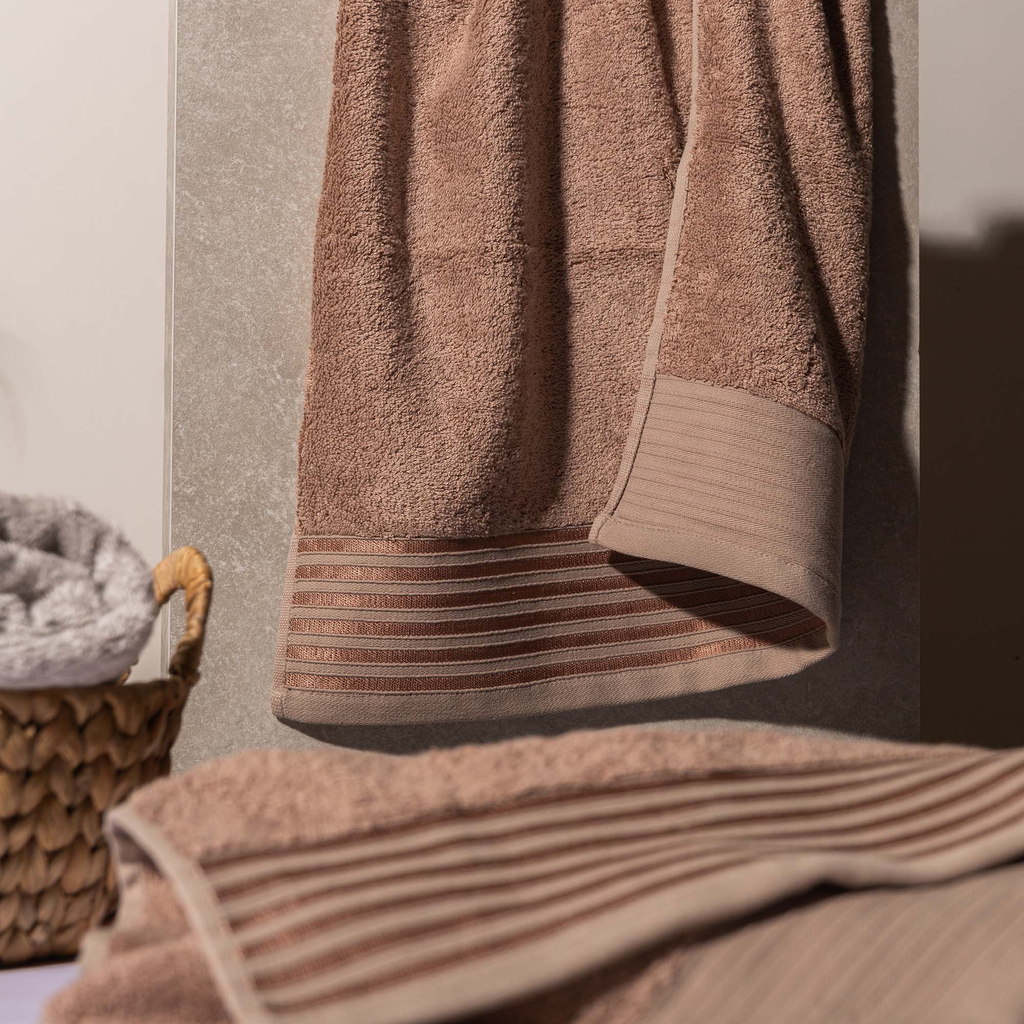 Taupe ručník na ruce VELA 50x90 cm