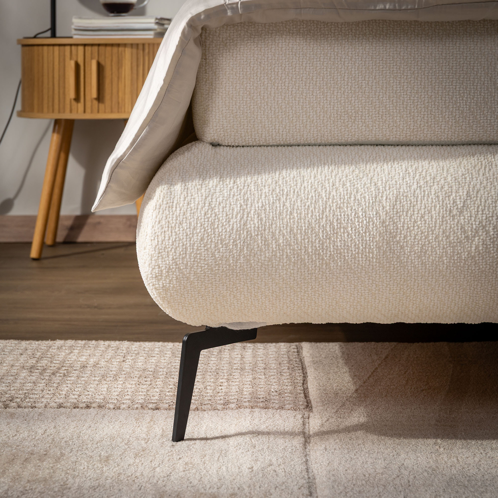 Postel boxspring VALO bílá 140x200