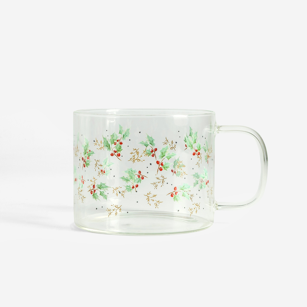 Skleněný vánoční hrnek 500 ml