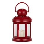LED lucerna červená 19 cm