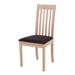 Buková židle s čalouněným sedákem SAMI