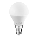 LED žárovka E14 4,9W teplé barvy AMM-E14-G45-4,9W-WW