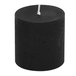 Svíčka válec RUSTIC černá 5 cm