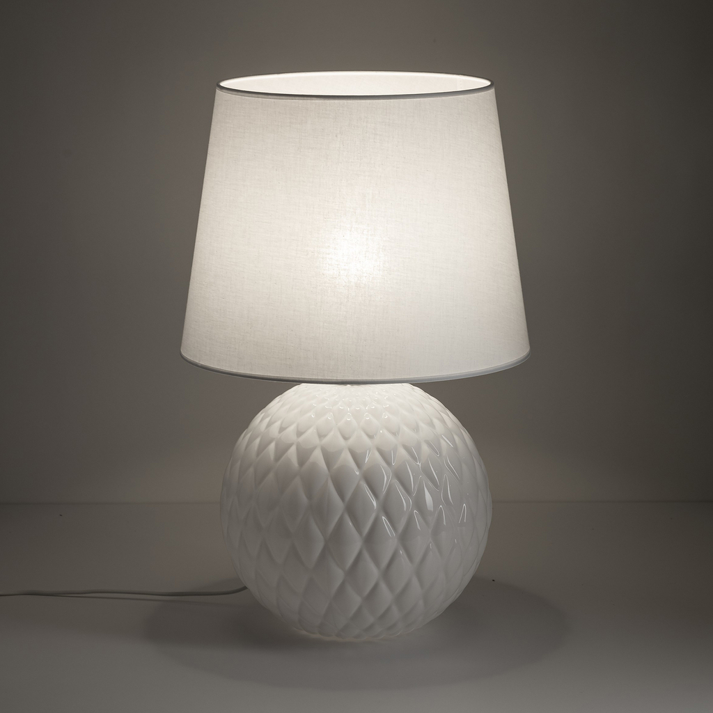 Stolní lampa SANTANA bílá