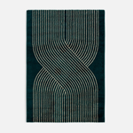 Geometrický zeleno-zlatý koberec CANNES 160x230 cm