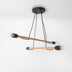 Závěsné svítidlo ze světlého dřeva HELIX IV WOOD