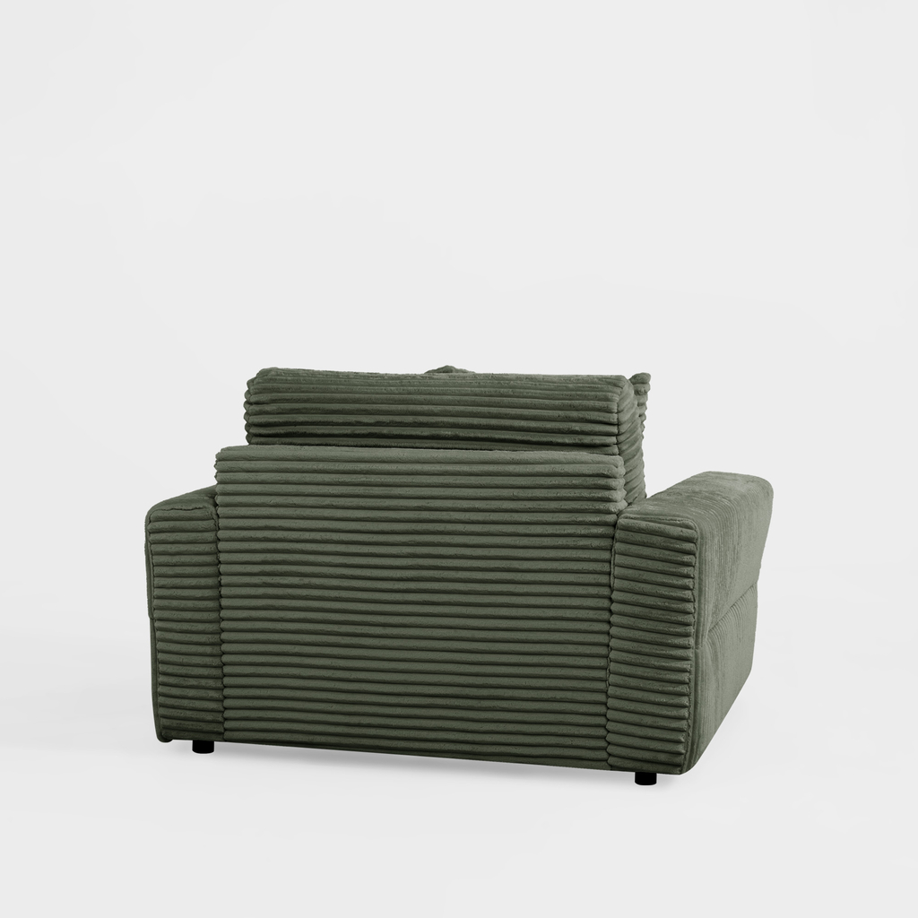 Křeslo loveseat zelené NOEMI