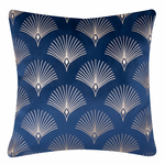 Velurový povlak na polštář tmavěmodrý SIENNA 45x45 cm