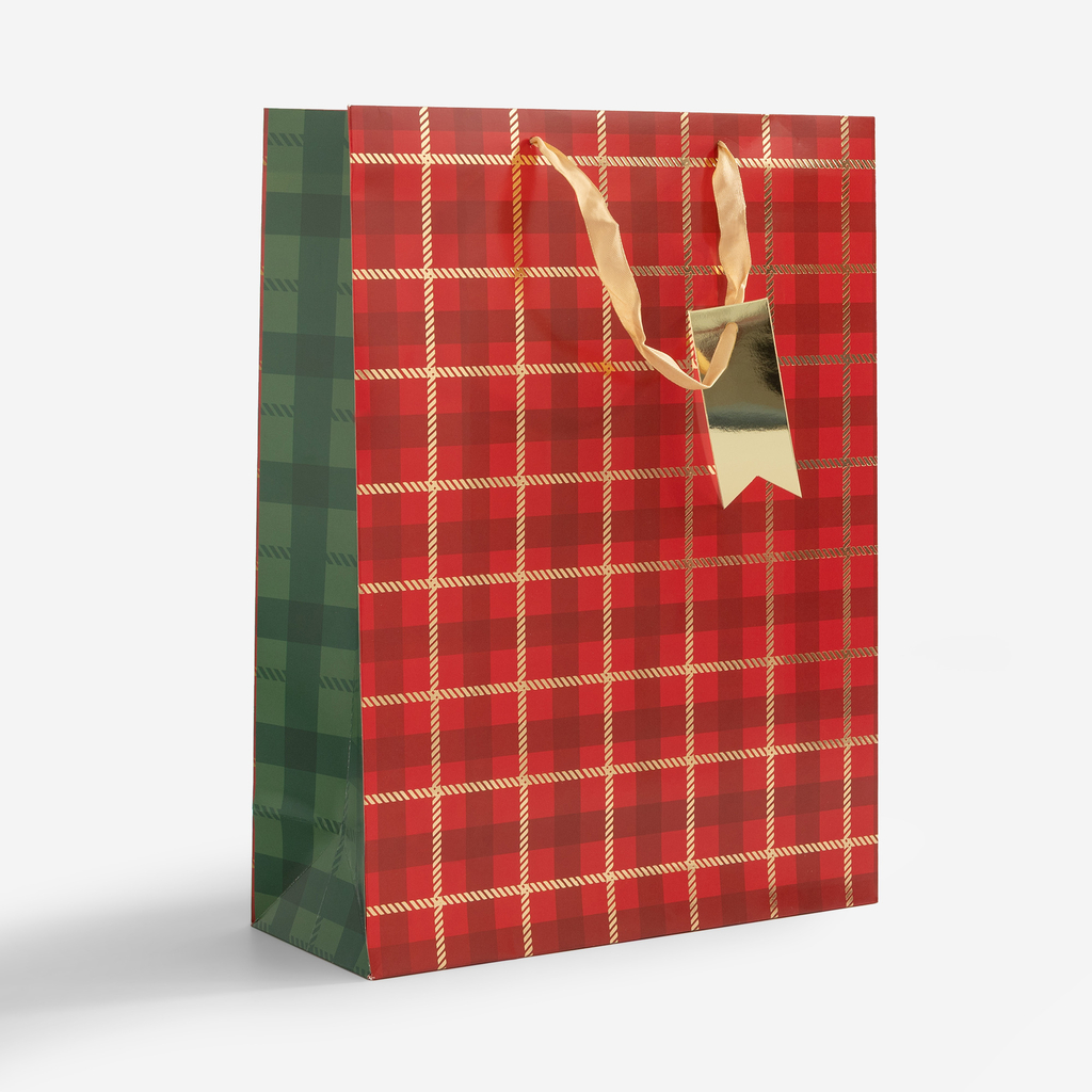 Dárková taška, vánoční, 40 cm, MIX