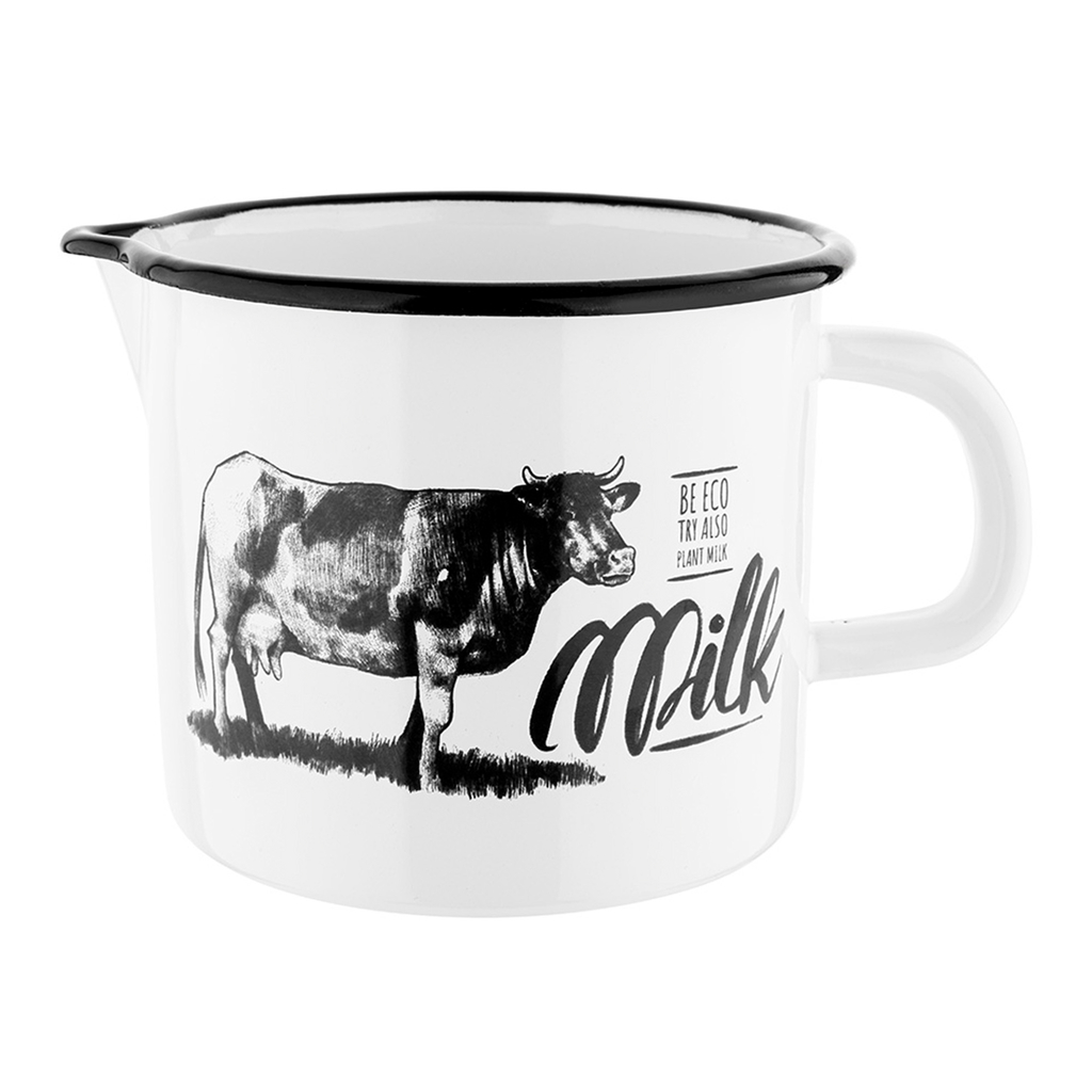 Smaltovaný hrnec s výlevkou MILK 1,24 l