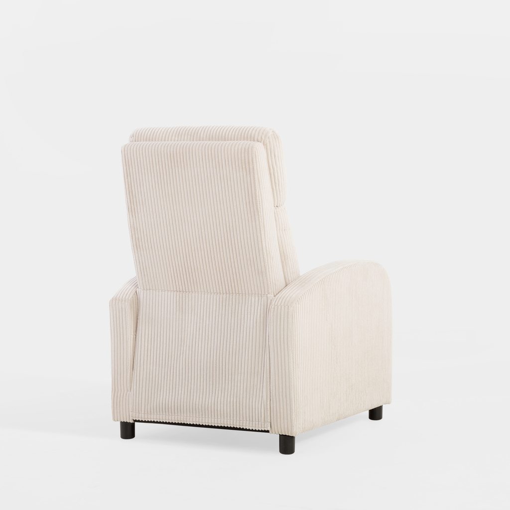 Křeslo s funkcí relax béžové BUMIO