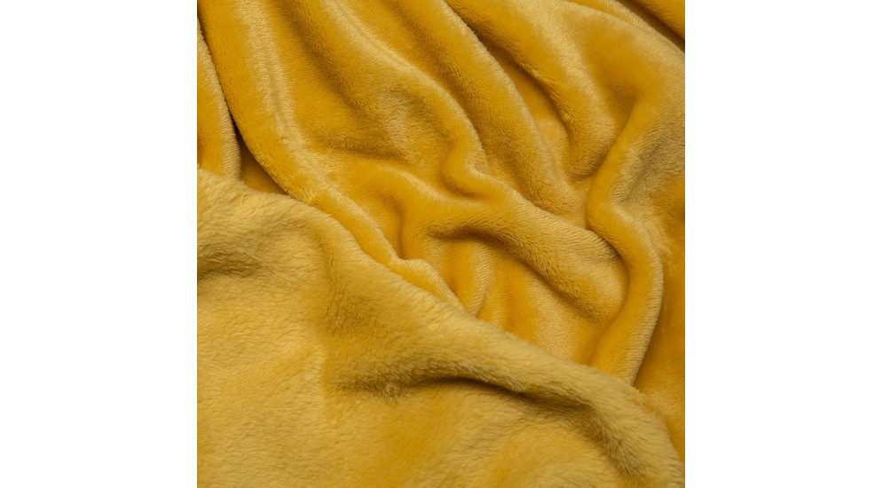 Hořčicová deka VERIA 150x200 cm