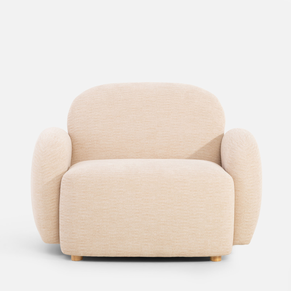 Čalouněné křeslo VIWARA béžové