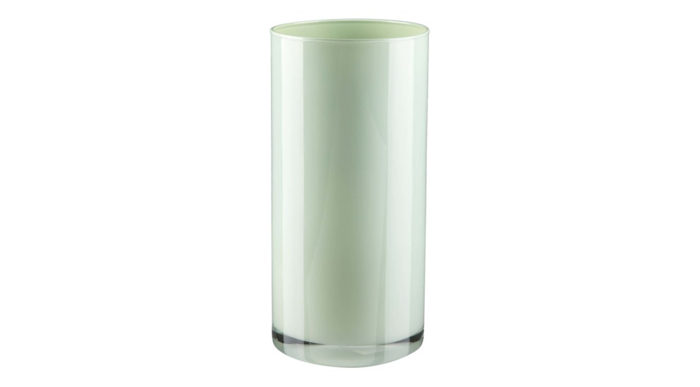 Světle zelená váza CYLINDER 25 cm